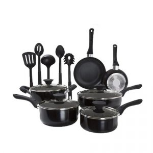 Easy Clean 15-Piece Nonstick Cookware Set